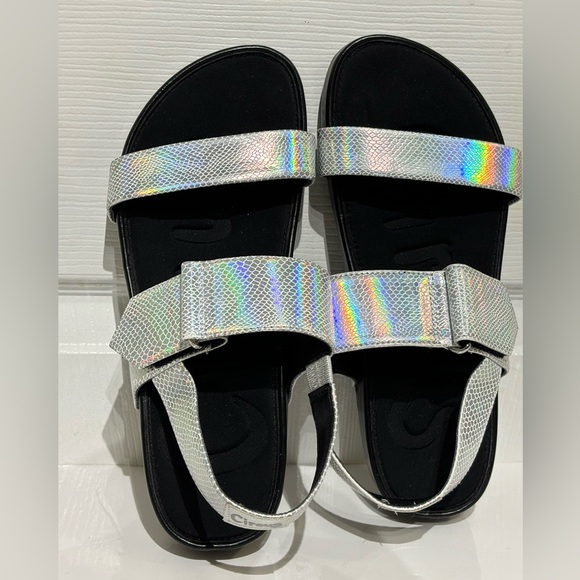Sam Edelman Circus  Foxy Silver Sandals / Size 8 - Picture 4 of 7